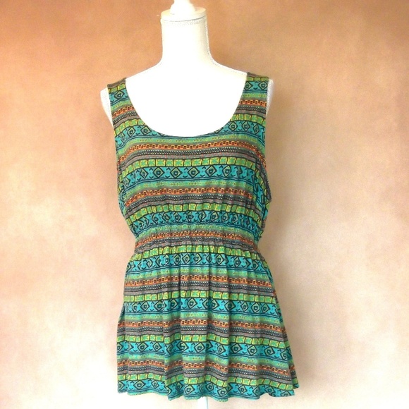 Super Cute Forever 21 Boho Tank Top Size 3X - Picture 1 of 8